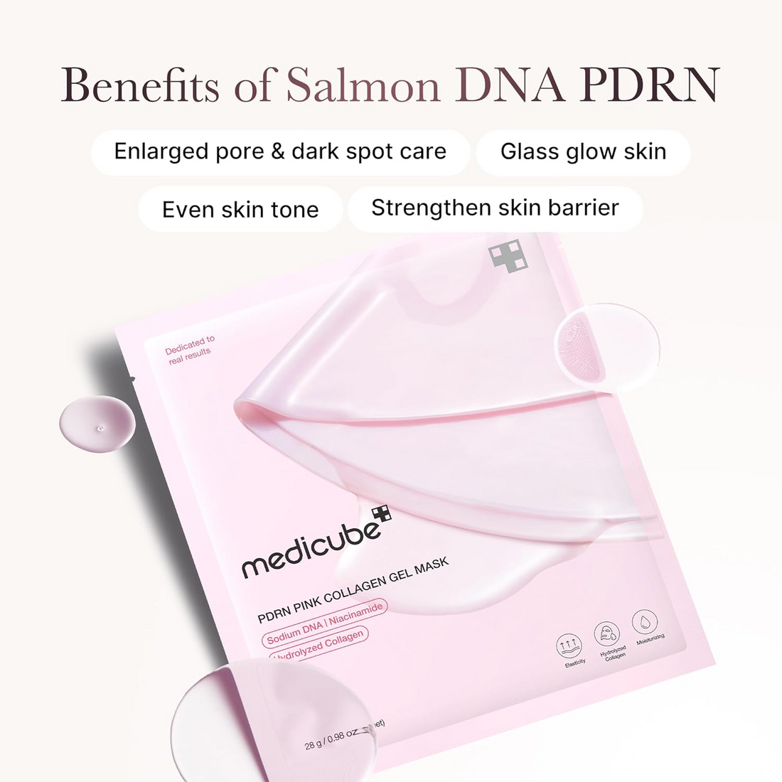 Salmon DNA PDRN Pink Collagen Jelly Gel Mask | Firming & Repairing Glow Treatment