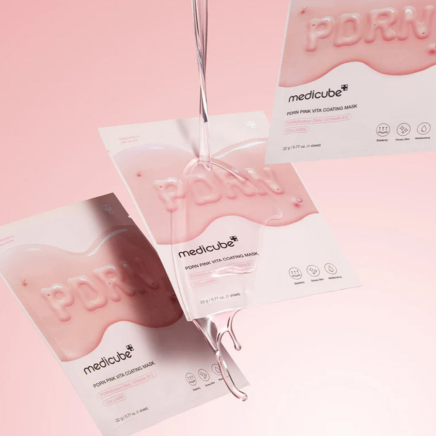 Salmon DNA PDRN Pink Vita Coating Sheet Mask | Firming & Brightening Face Mask (10EA)