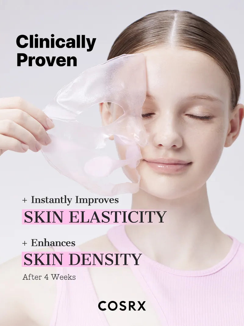 Pink Peptides Collagen Lifting Glow Hydrogel Face Masks | Firming & Brightening (3 EA)