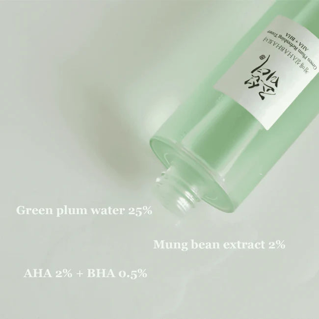Green Plum Refreshing Toner: AHA + BHA (150ml)